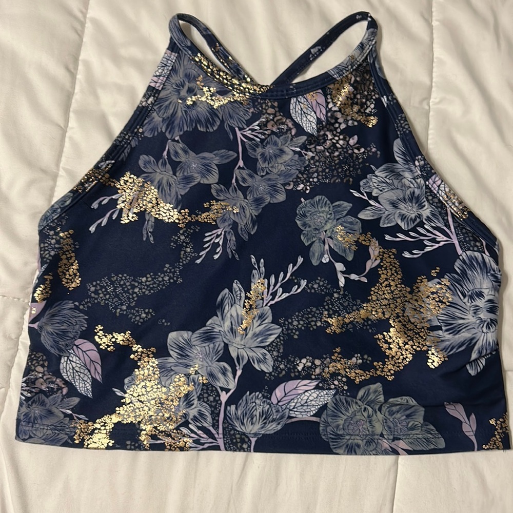 Crop top with a built in sports bra